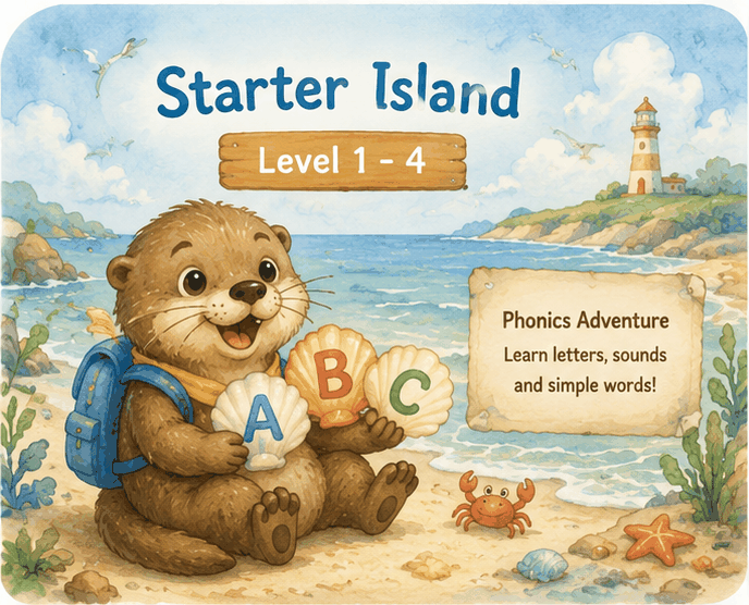 Starter Island watercolor art